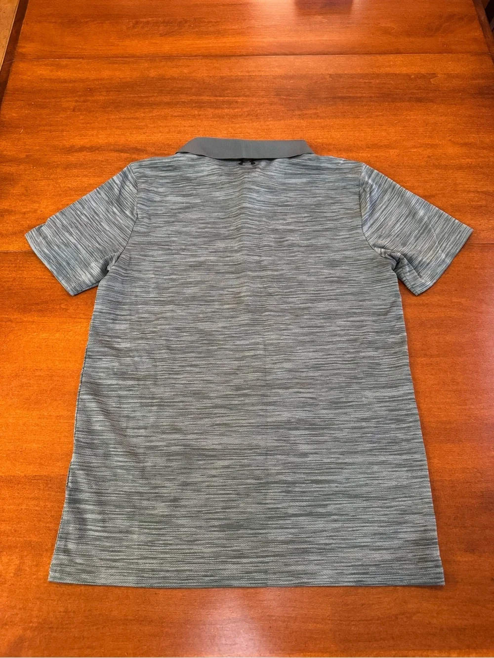 Under Armour Boys Youth XL Gray Heather Performance Golf Polo Shirt
